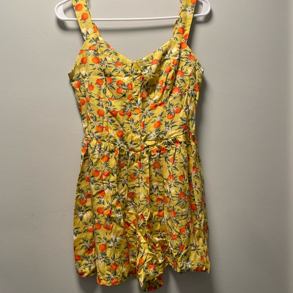 Fruit floral romper